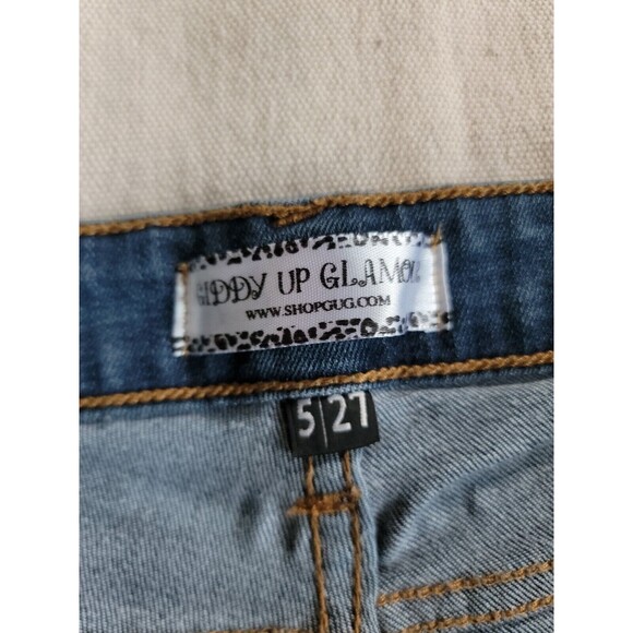 Judy Blue Jeans Womens 5 28x29 Boyfriend Distressed Stretch Mid Rise Modern - Picture 12 of 16